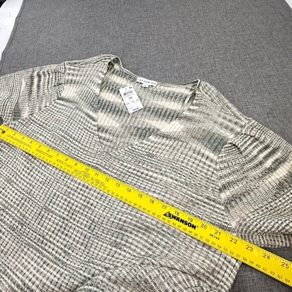 NEW! And Now This Cute Knit Top‎ Moss Green Plus 3X V-Neck Acrylic & Polyester - Picture 8 of 11